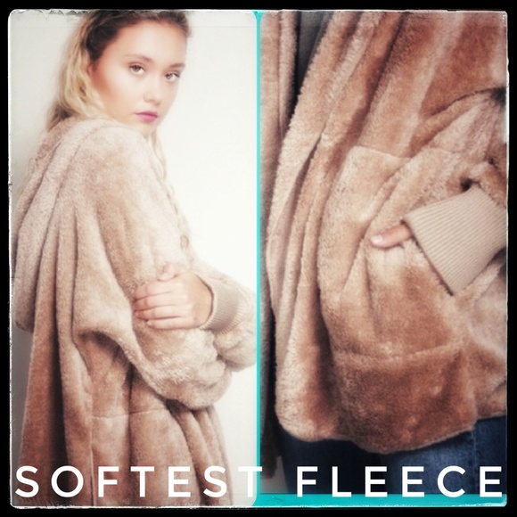 🧡2X HP🧡 Softest Fleece Hooded Cardigan - Picture 4 of 8